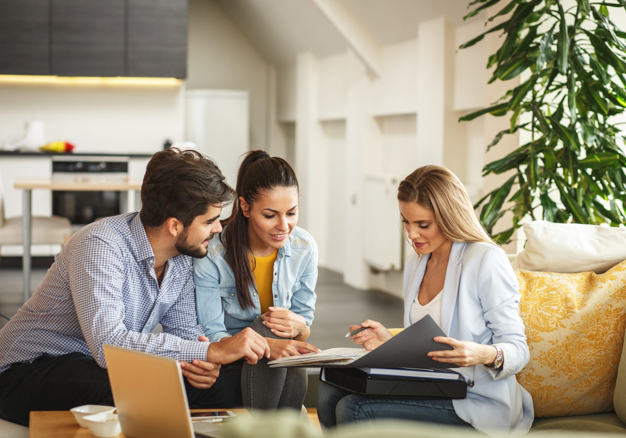 Female Real Estate agent offers home ownership and life insuranc